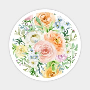 Pastel romantic garden Magnet